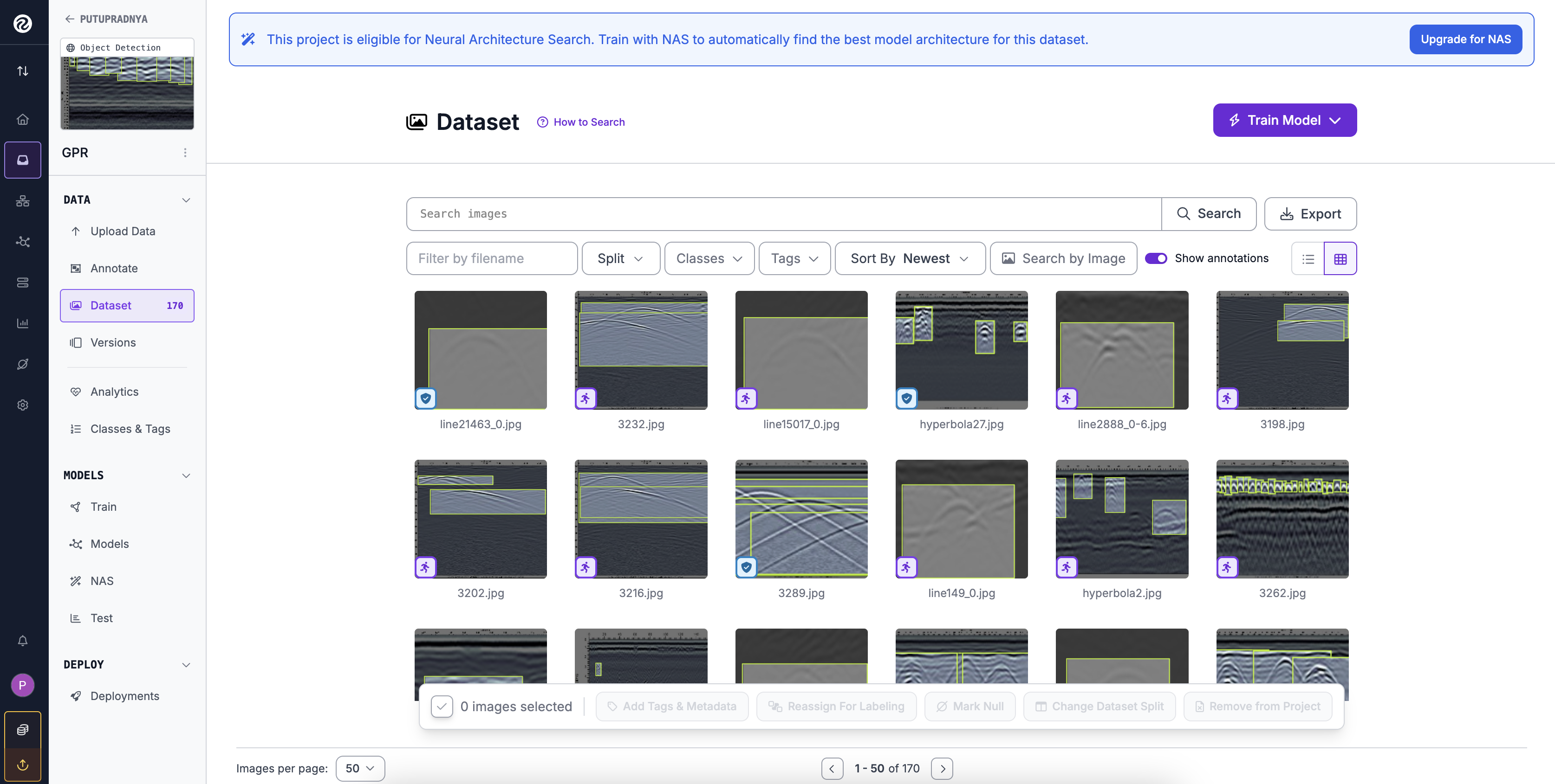 Dataset Overview Dashboard