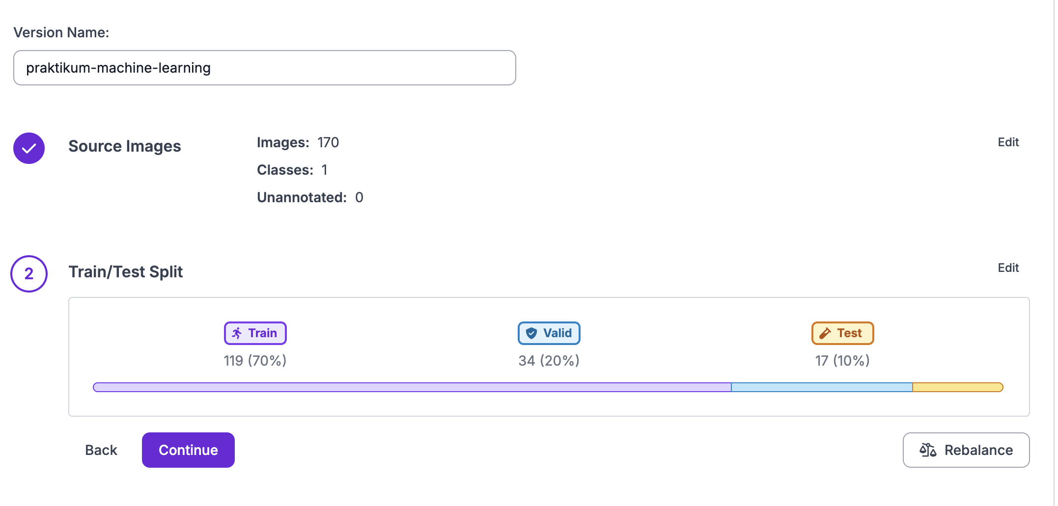 Generate Dataset - Final Configuration